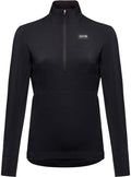 Gorewear Trail KPR Hybrid 1/2-Zip Jersey - Black Women's Small