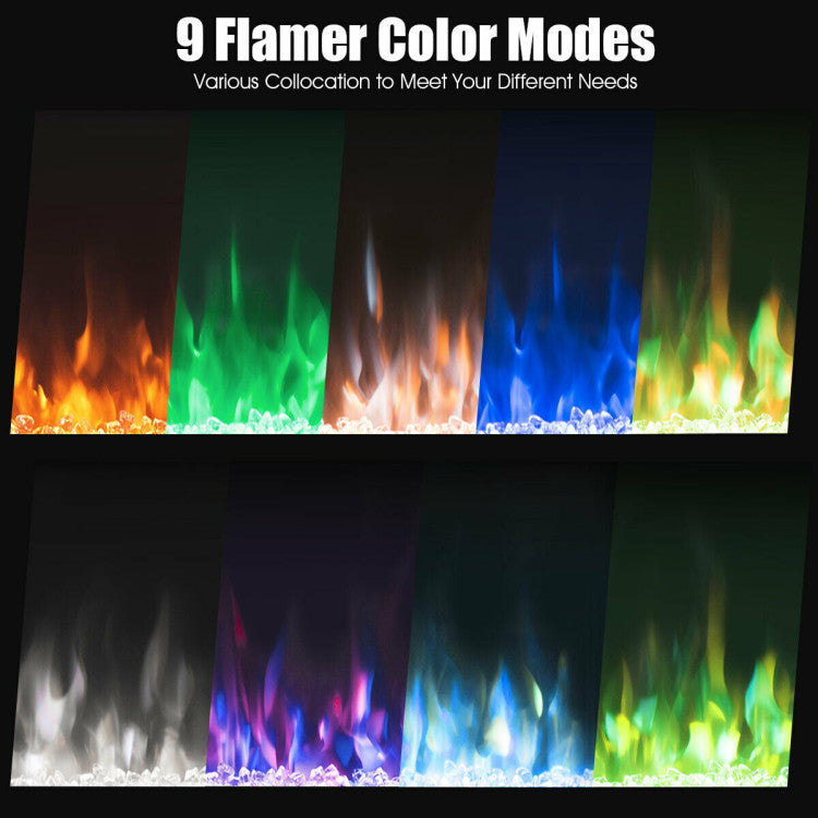 50" Electric Fireplace – Wall Mounted