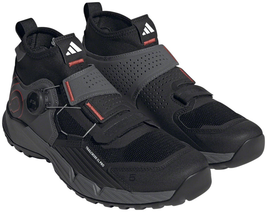 Five Ten Trailcross Pro Mountain Clipless Shoes - Men's Gray Five/Core BLK/Red 9