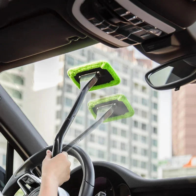 Car Window Cleaning Brush | Easy Grip Windshield Cleaner Tool