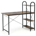 48-Inch Reversible Computer Desk with Storage Shelf