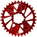 Wheels Manufacturing Direct Mount Chainring - 34t SRAM 3-Bolt Direct Mount 3mm Offset Compatible Hyperglide+ Chain Red