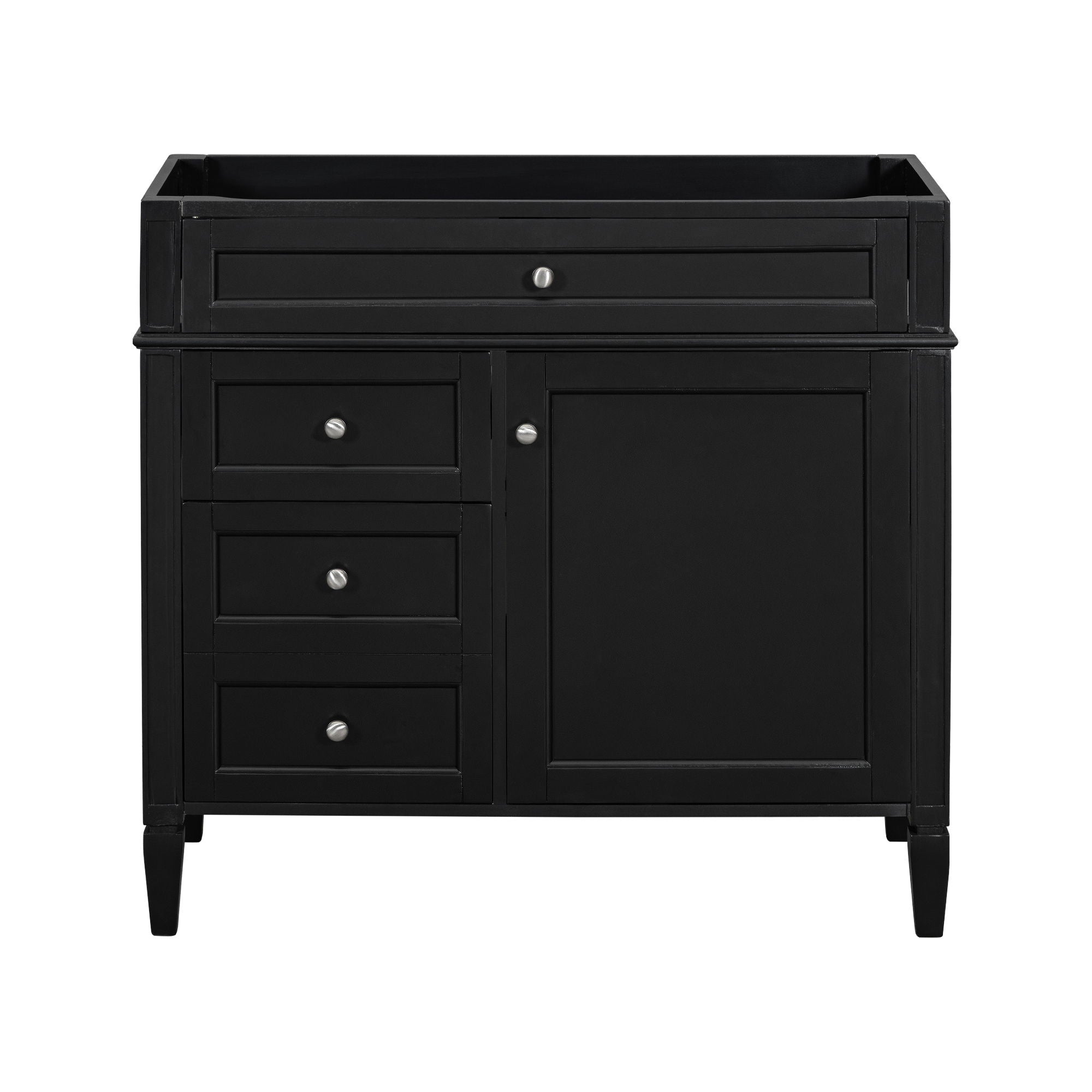 Bathroom Vanity With 2 Drawers and Tip-Out Drawer Storage Cabinet