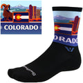 Swiftwick Vision Impression National Park Crew Socks - 6" Colorado Small