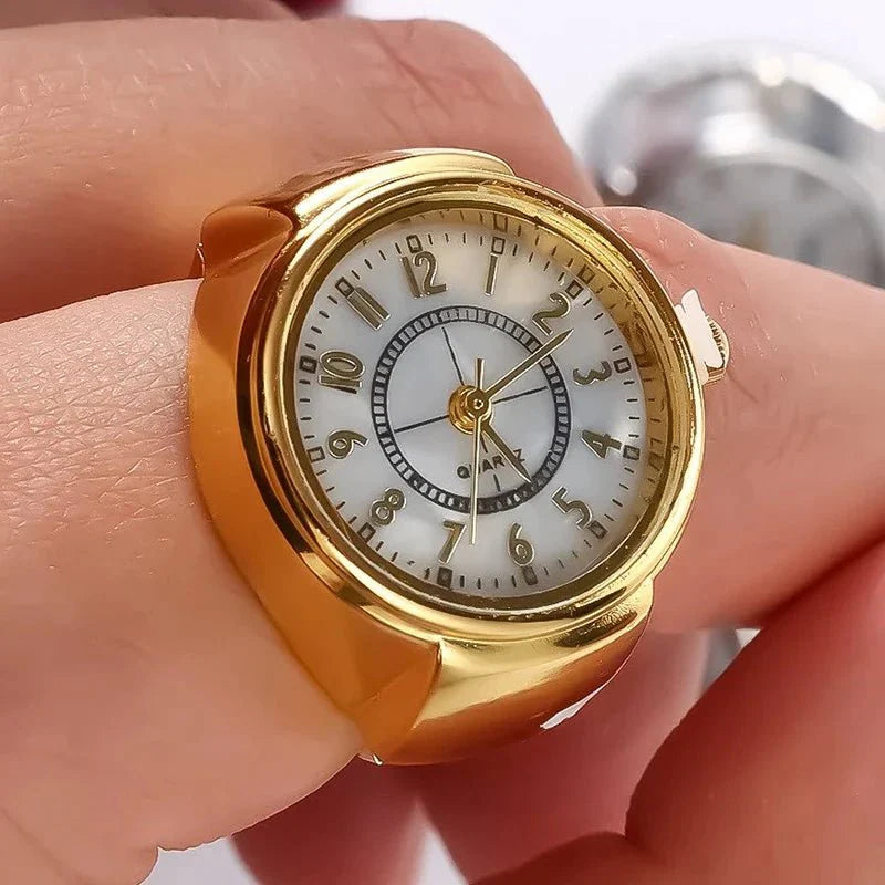 Creative Quartz Watch Ring | Unisex Finger Timepiece Jewelry