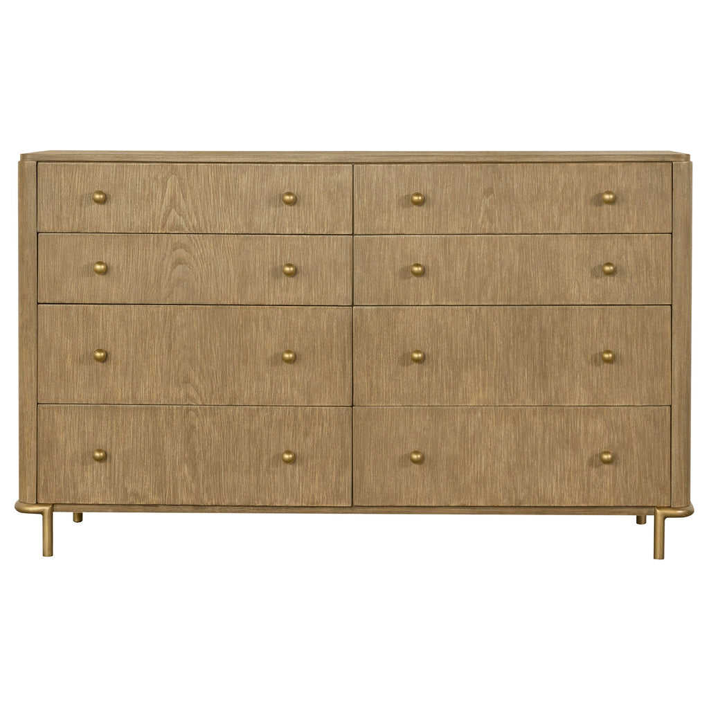 Stevie Sand Wash Natural Cane 4-Piece Eastern King Bedroom Set