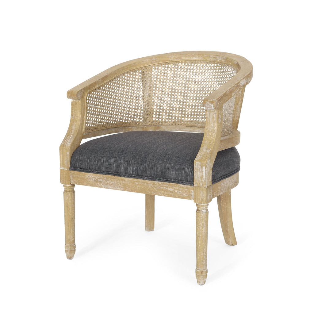 Curved Backrest Accent Chair