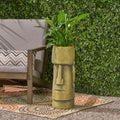 Glacier Cast Stone Urn Planter