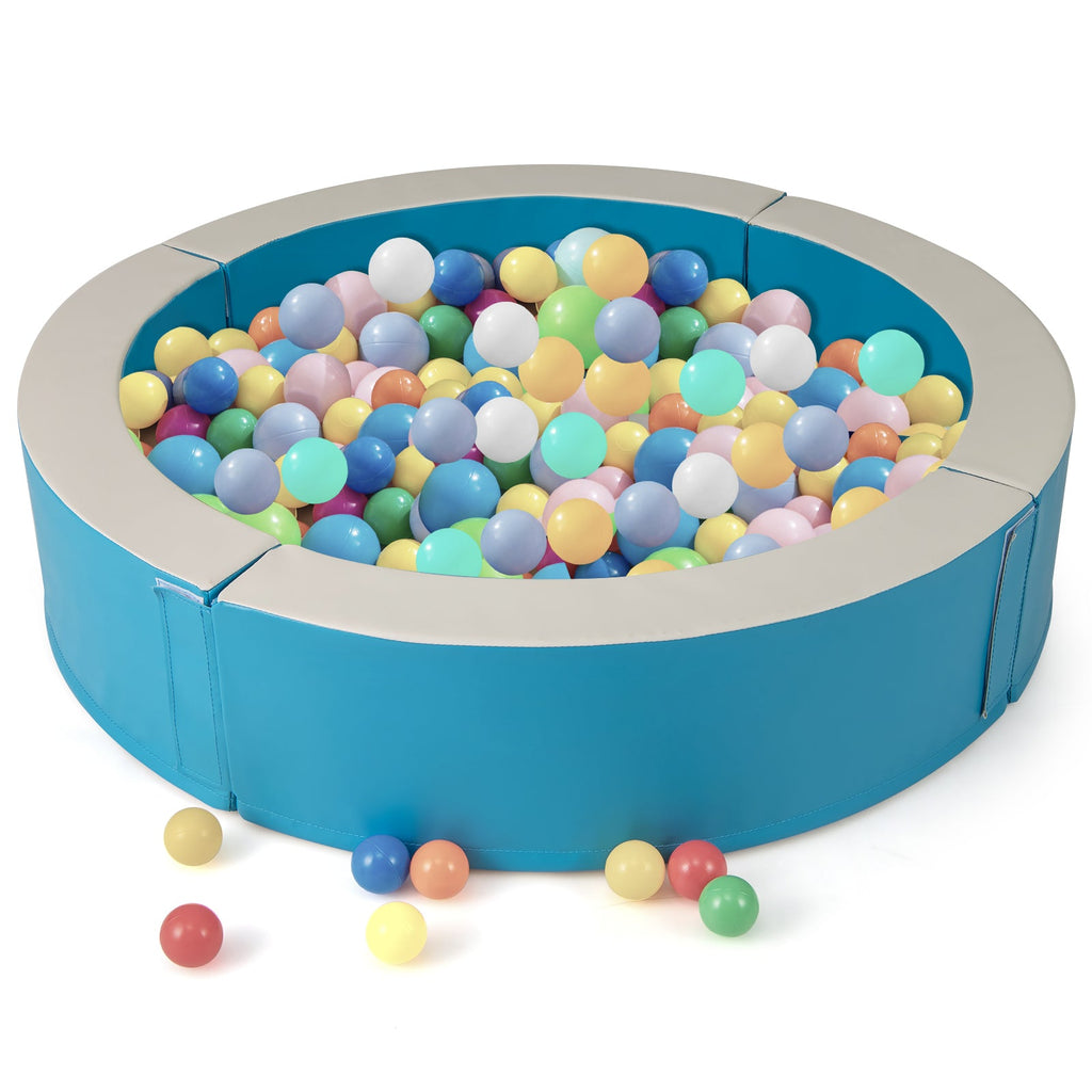 Detachable Foam Ball Pit with 50 Colorful Ocean Balls
