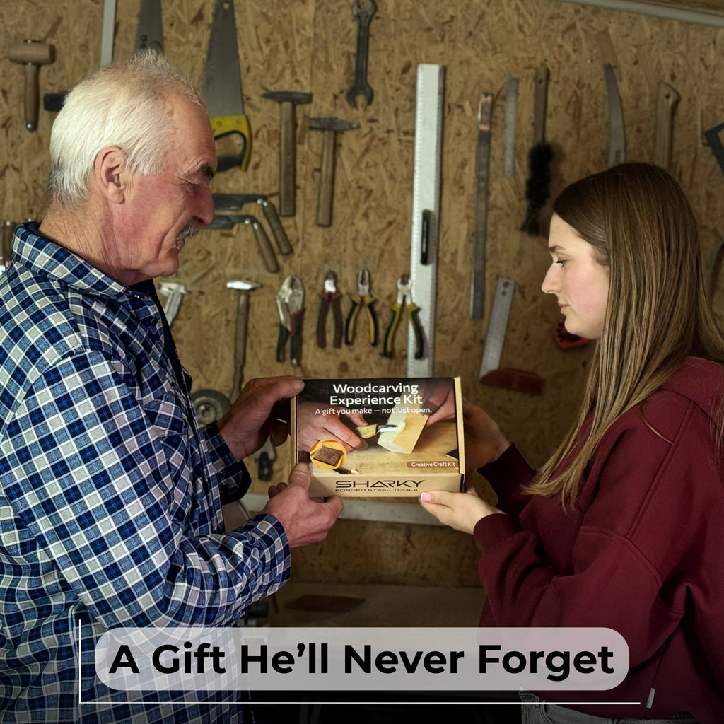 DIY Bunny Carving Kit – Wood Art Set with V-Chisel & Video Guide