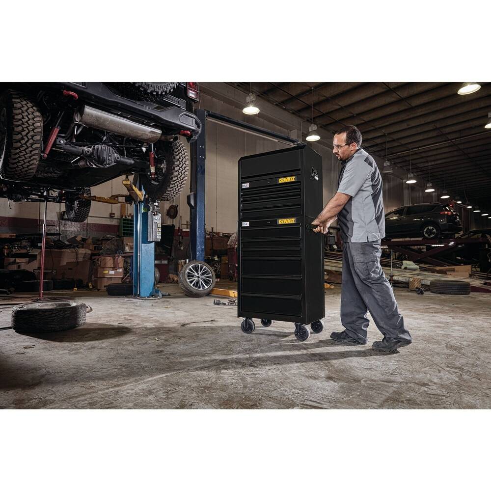 DEWALT 700 Series Husky Rolling Tool Cabinet, 26 in Wide, 6-Drawer, Roller ToolBox Organizer Chest Workbenches