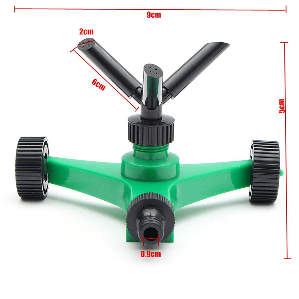 Plastic 360 Degree Automatic Rotating Three-pronged Waterer