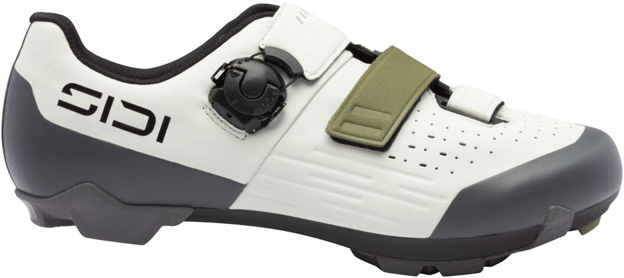 SIDI Silvis XC Clipless Shoes - Mens Ice White/Olive Green 47