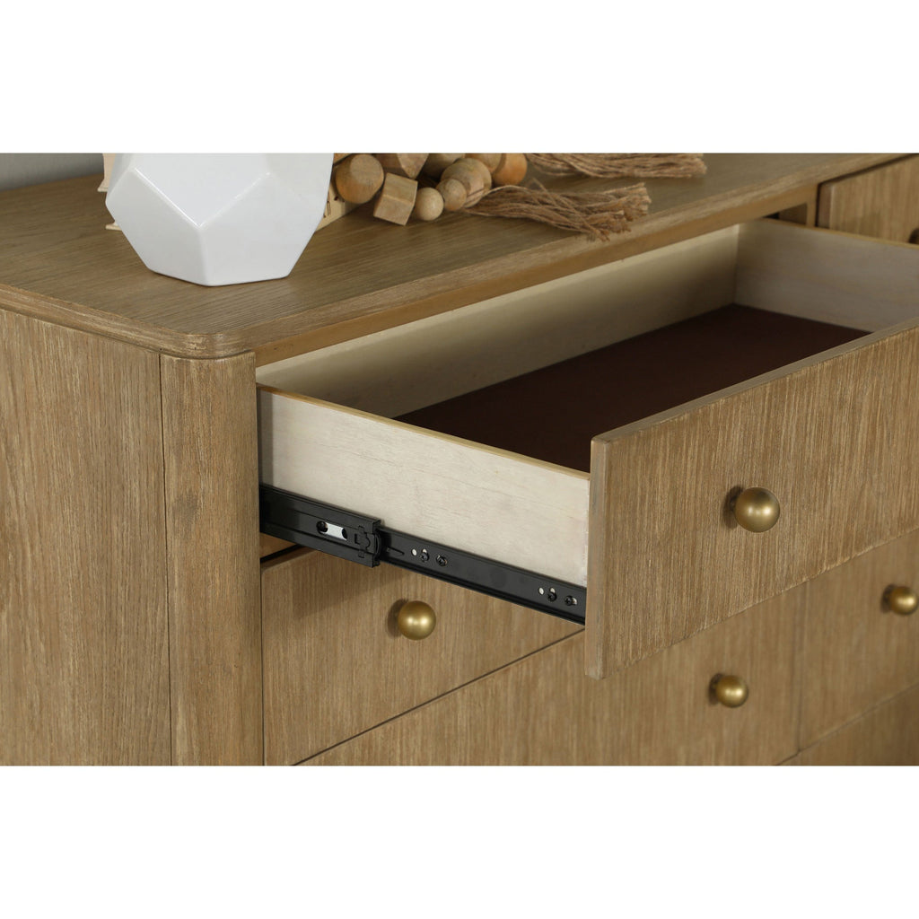 Stevie Sand Wash Natural Cane 4-Piece Eastern King Bedroom Set