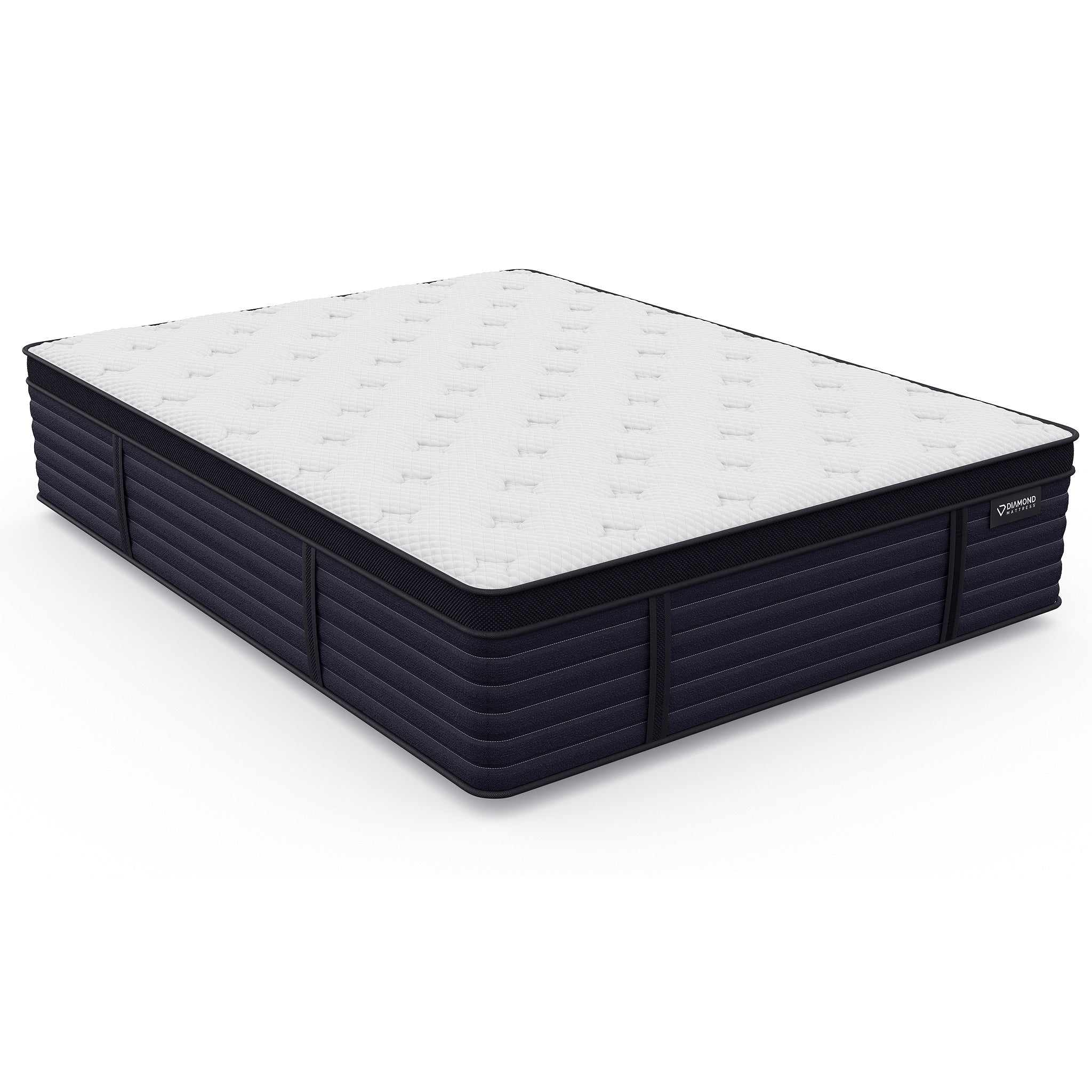 Diamond Hughes Twin XL Latex Hybrid Mattress with Euro-Top 14.5 Inch