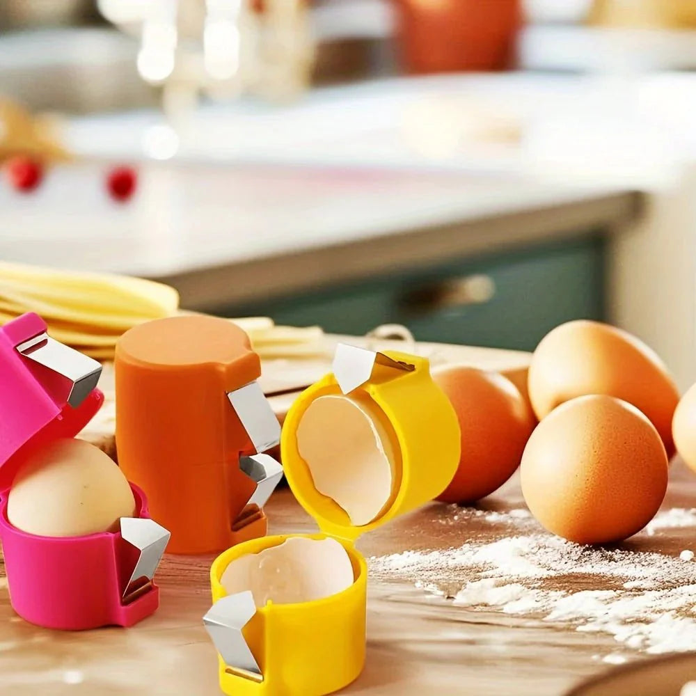 3 Pieces Egg Shell Easy Opener Set | Kitchen Egg Tool Kit
