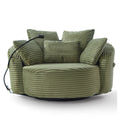 Swivel Accent Barrel Chair With Adjustable Phone Holder