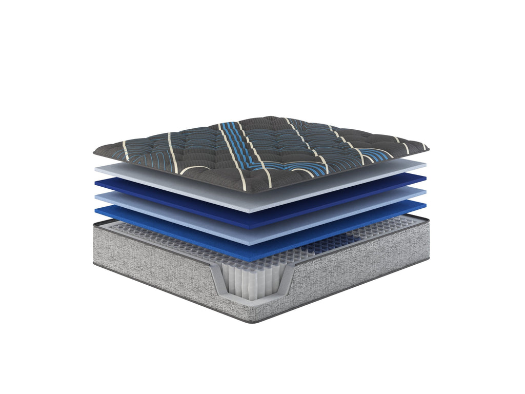 Restonic comfort care 14' hybrid mattress, individual pocketed coil mattress , medium comfort