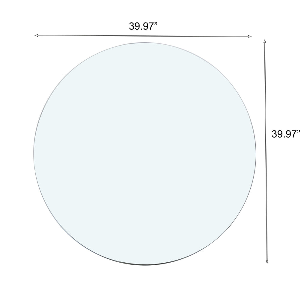 Round Tempered Glass Table Top