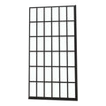 Frameless Fixed Shower Door, Open Entry Design