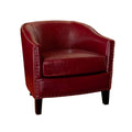 Enigmatica Upholstered Club Chair with Nailhead Trim