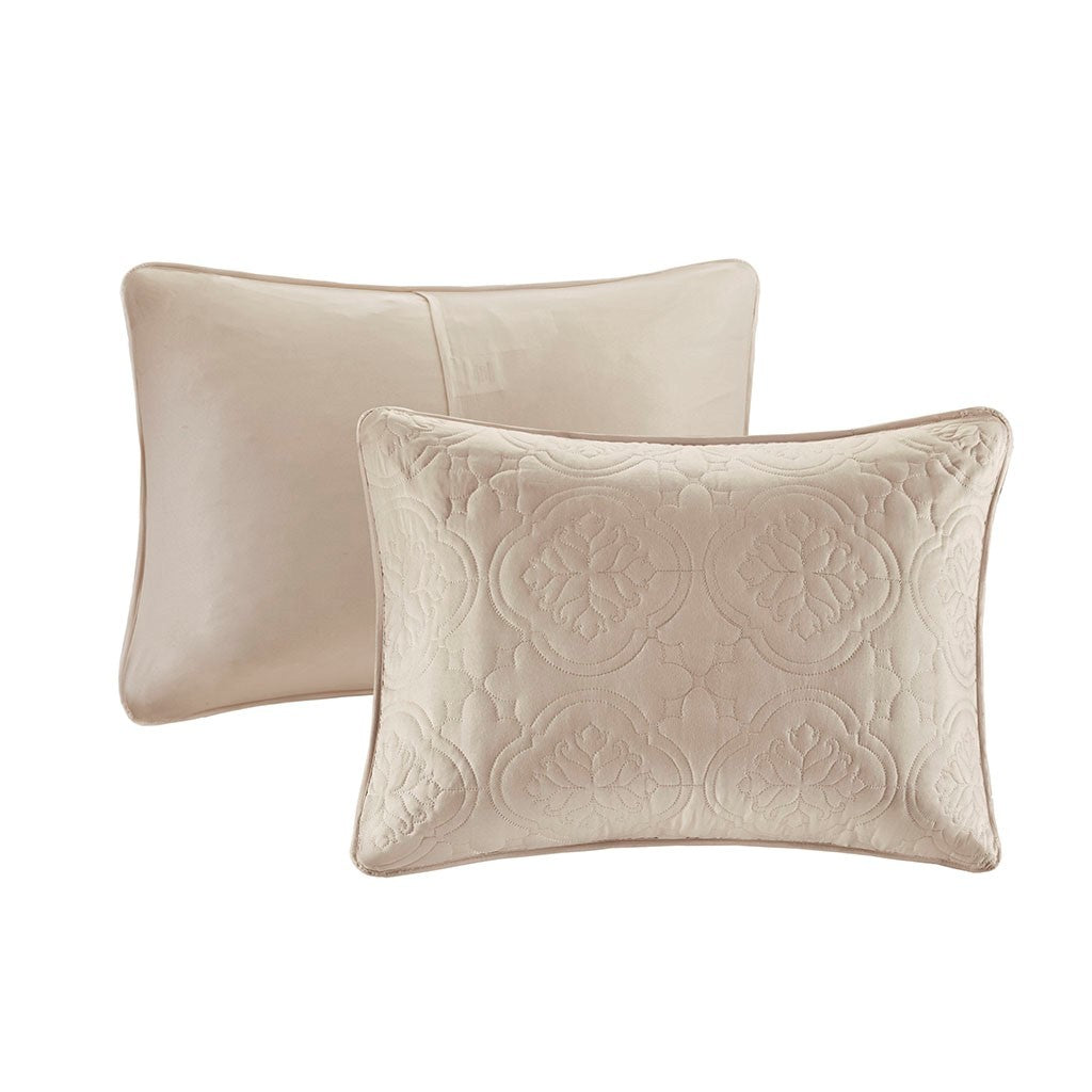 3 Piece Reversible Bedspread Set Khaki King/Cal King