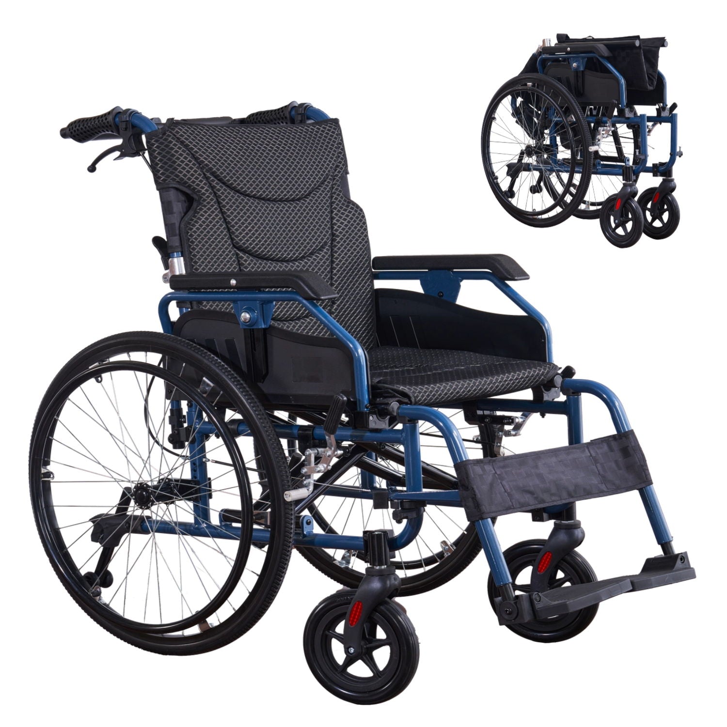 Premium Foldable Transport Wheelchair for Adults