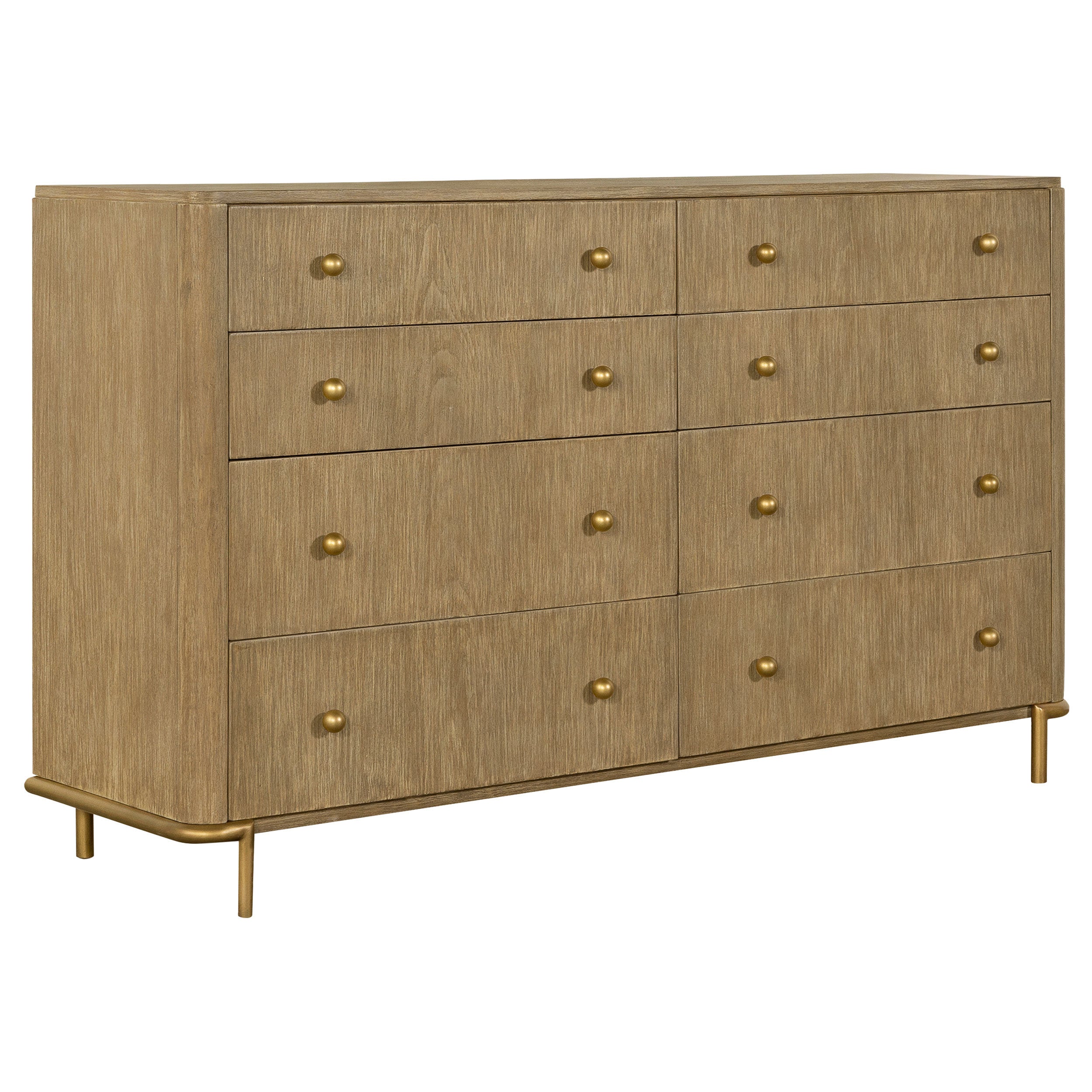 Stevie Sand Wash Natural Cane 4-Piece Eastern King Bedroom Set