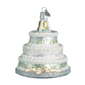 Old World Christmas Wedding Cake Glass Blown Ornament