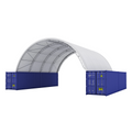 Reinforced 40'x40'x15' Double Truss Container Shelter