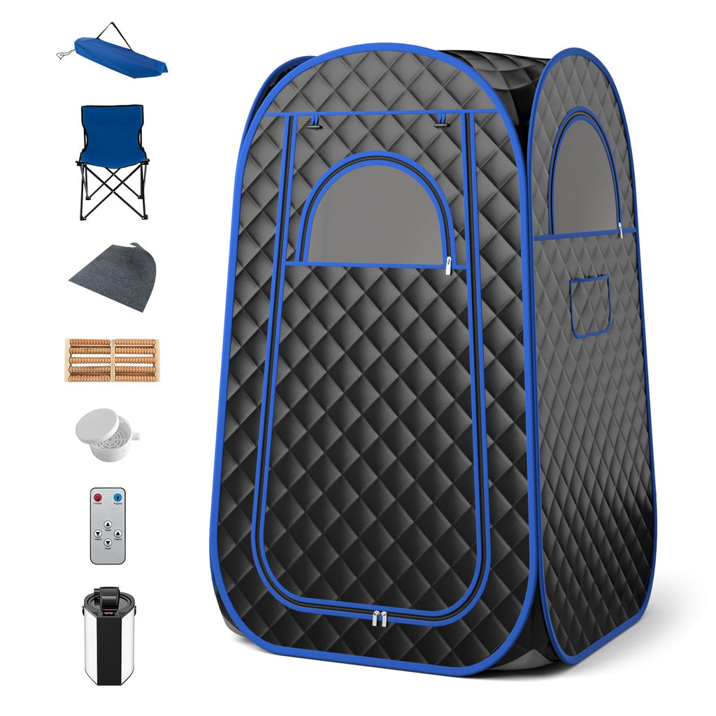 Full-Body Personal Sauna Tent with 1000W 3L Steam Generator for Home Spa Relaxation