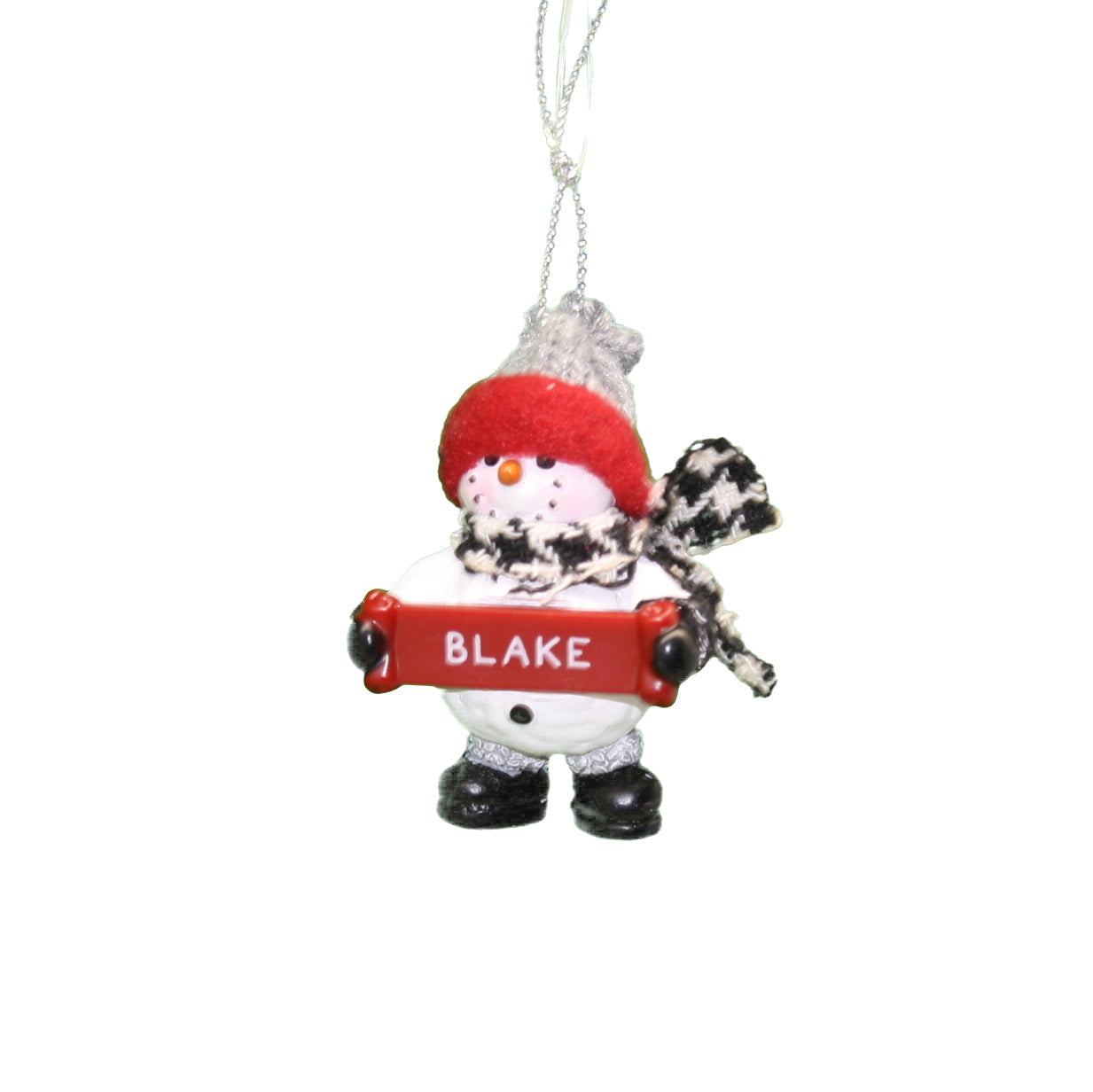 Cozy Snowman Ornament (Letters A - F) -