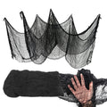 Halloween Black Gauze Cloth | Hanging Decoration for Spooky Events