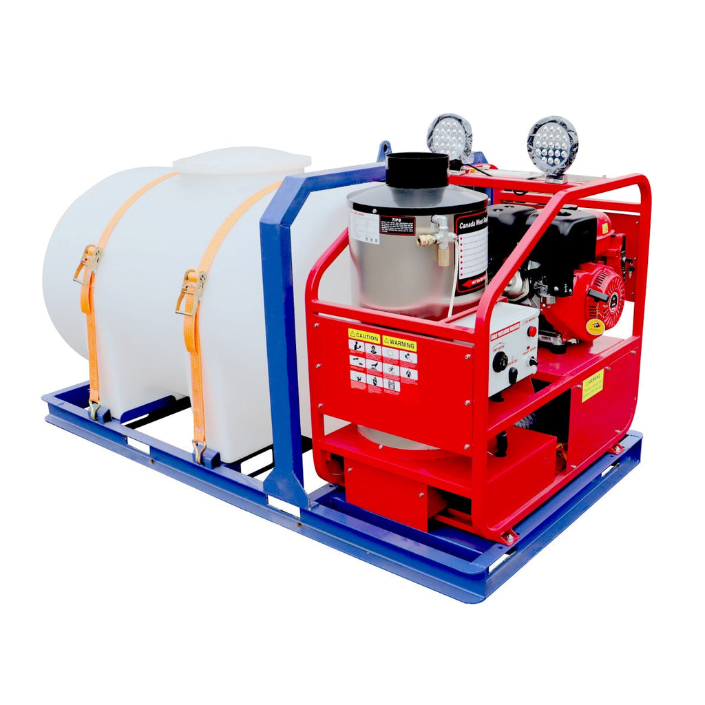 4000 PSI Commercial Hot Water Pressure Washer with Water Tank