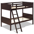 Twin Size Wooden Bunk Beds Convertible 2 Individual Beds