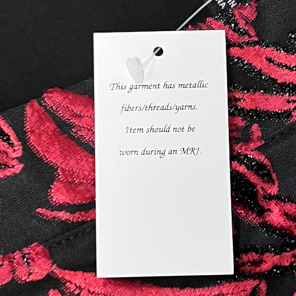 SUSAN GRAVER Knit Cardigan & Tank Set Women's Sz M Red / Black A384258E97551 (New)