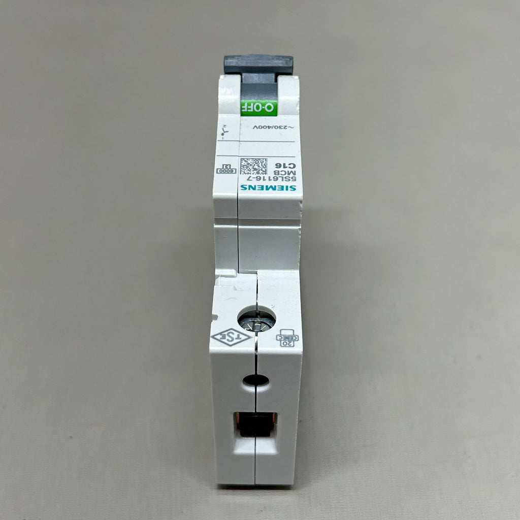 SIEMENS Miniature Circuit Breaker 16 AMP 230-400 VAC Off-White 5SL6116-7 (New)