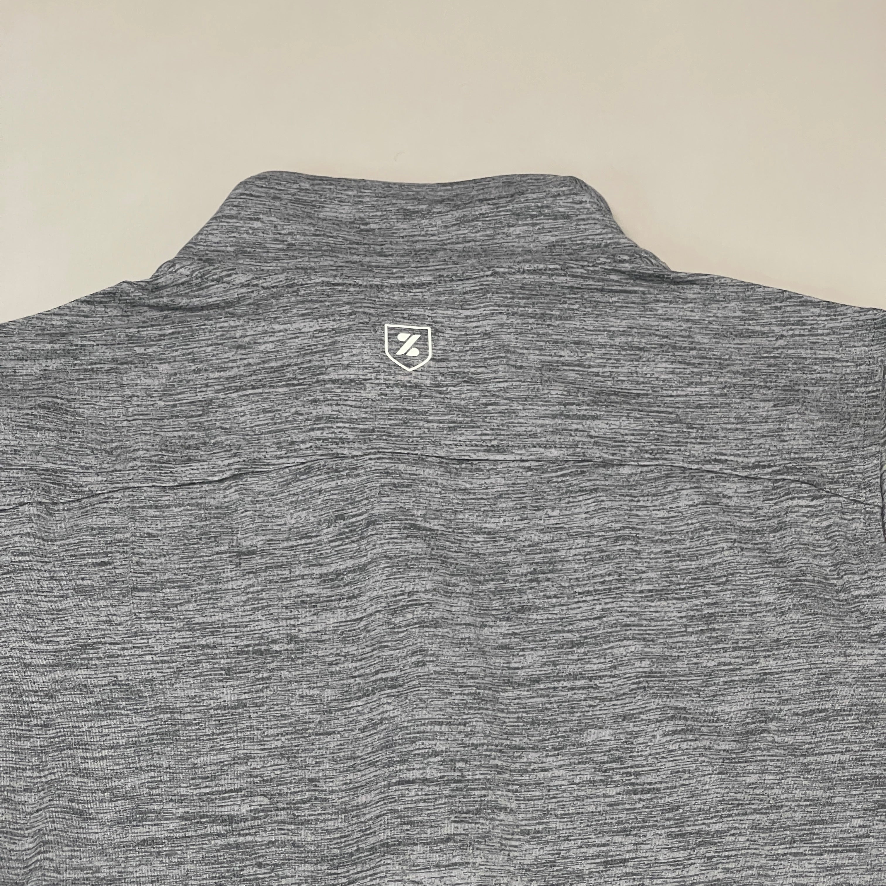 ZUSA Pull Over Shirt Long Sleeve Brisk Quarter Zip Women's Sz M Charcoal Heather (New)