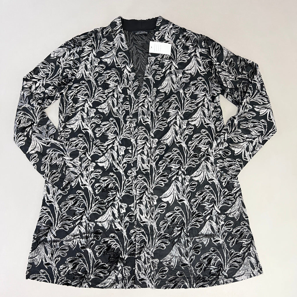 SUSAN GRAVER Knit Cardigan & Tank Set Women's Sz XS Grey / Black A384258F19671 (New)