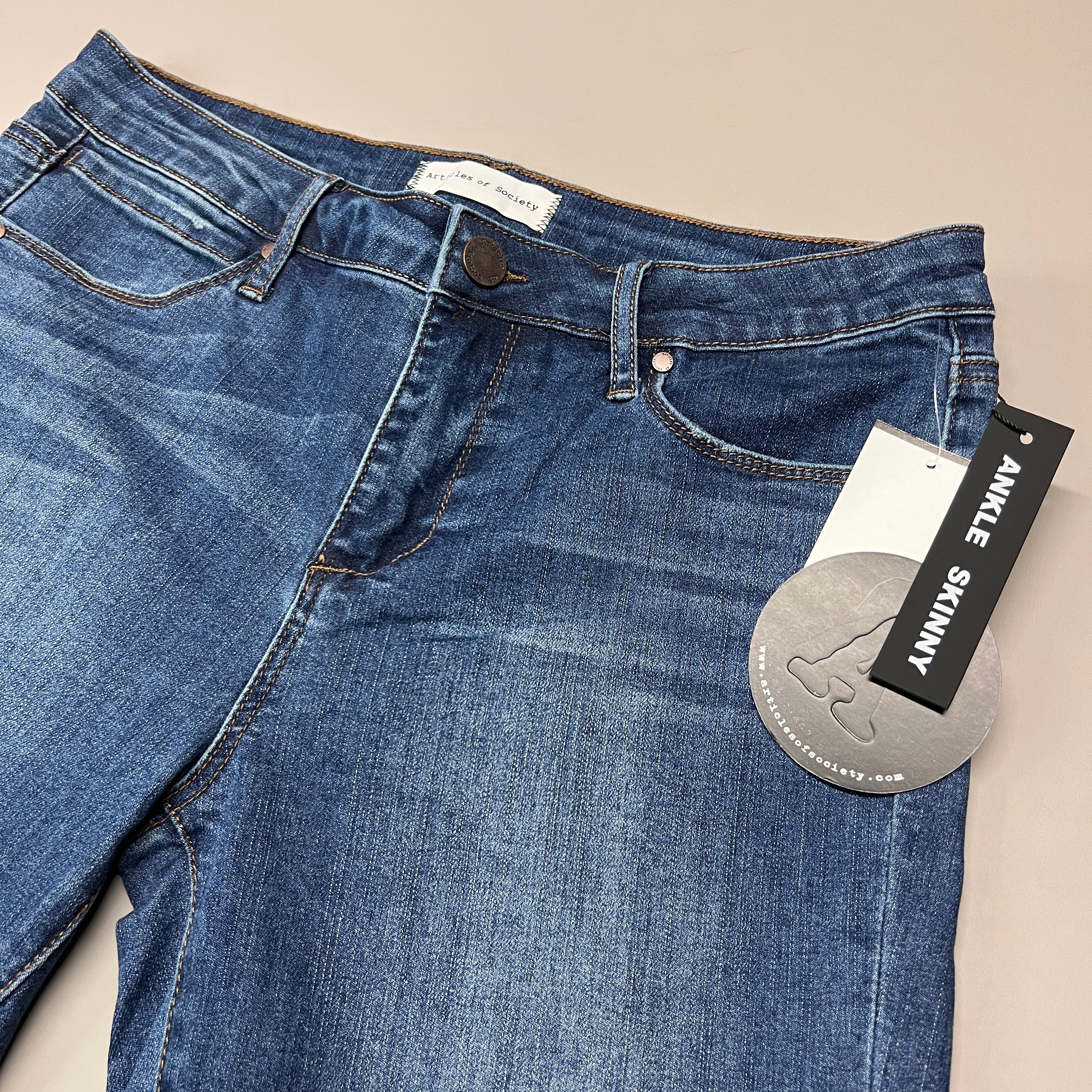 ARTICLES OF SOCIETY Hilo Ripped Denim Jeans Women's Sz 29 Blue 5350PLV-706 (New)