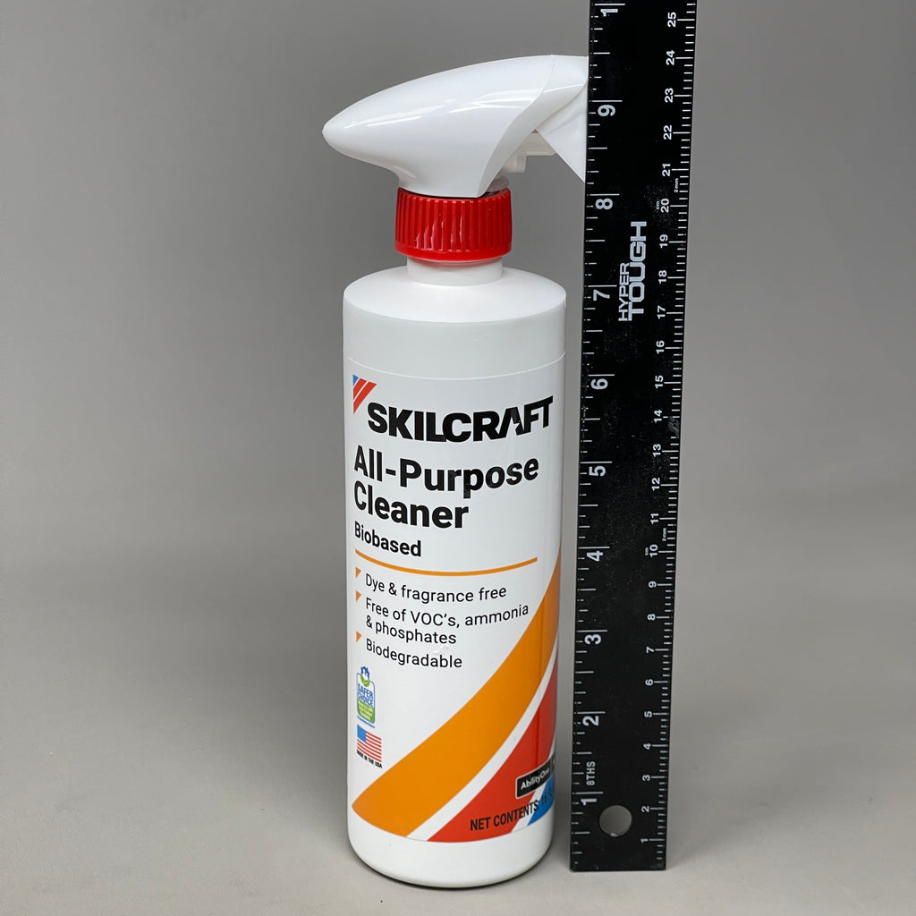 SKILCRAFT (12 PACK) All Purpose Cleaner Biobased 16 oz Spray Bottle 9265280 (New)