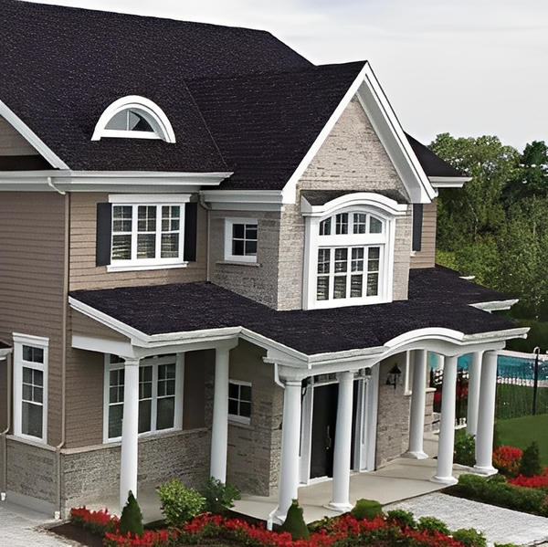 IKO Dynasty Hip & Ridge Shingle (1 Bundle - 36.5 Lin Ft) - Granite Black