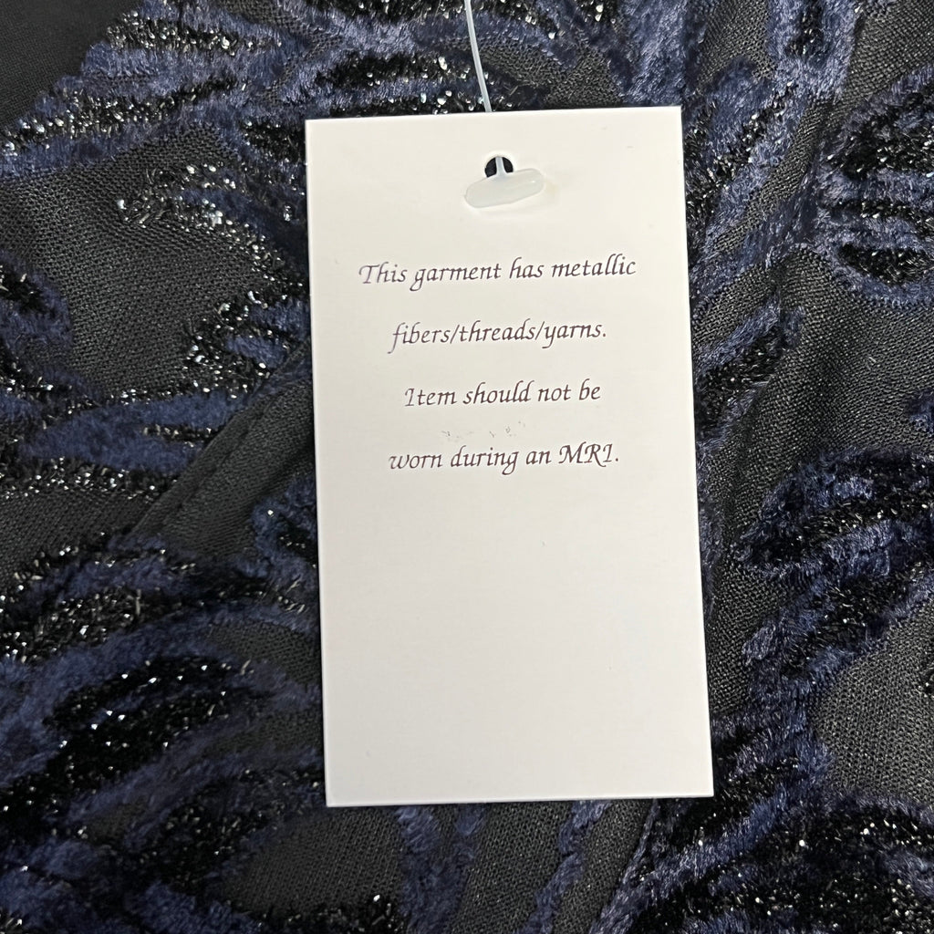 SUSAN GRAVER Knit Cardigan & Tank Set Women's Sz S Navy A384258BY3625 (New)