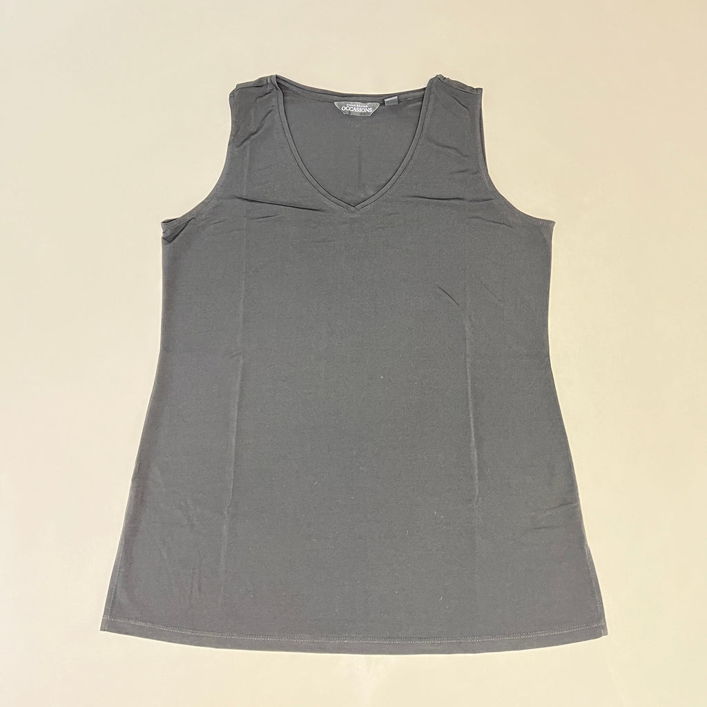 SUSAN GRAVER Knit Cardigan & Tank Set Women's Sz S Grey / Black A384258F19625 (New)