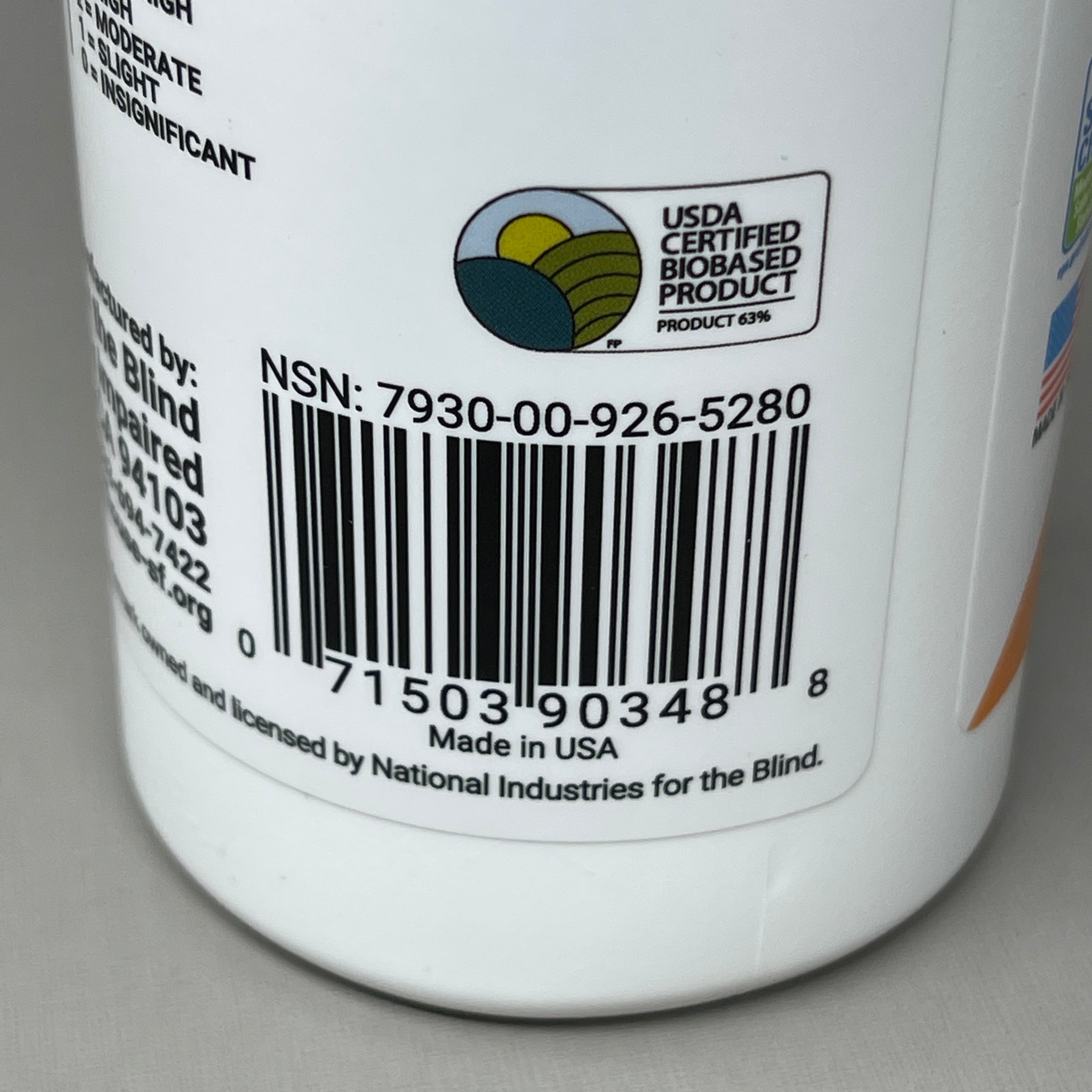 SKILCRAFT (12 PACK) All Purpose Cleaner Biobased 16 oz Spray Bottle 9265280 (New)