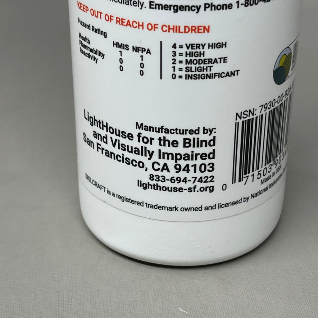 SKILCRAFT (12 PACK) All Purpose Cleaner Biobased 16 oz Spray Bottle 9265280 (New)