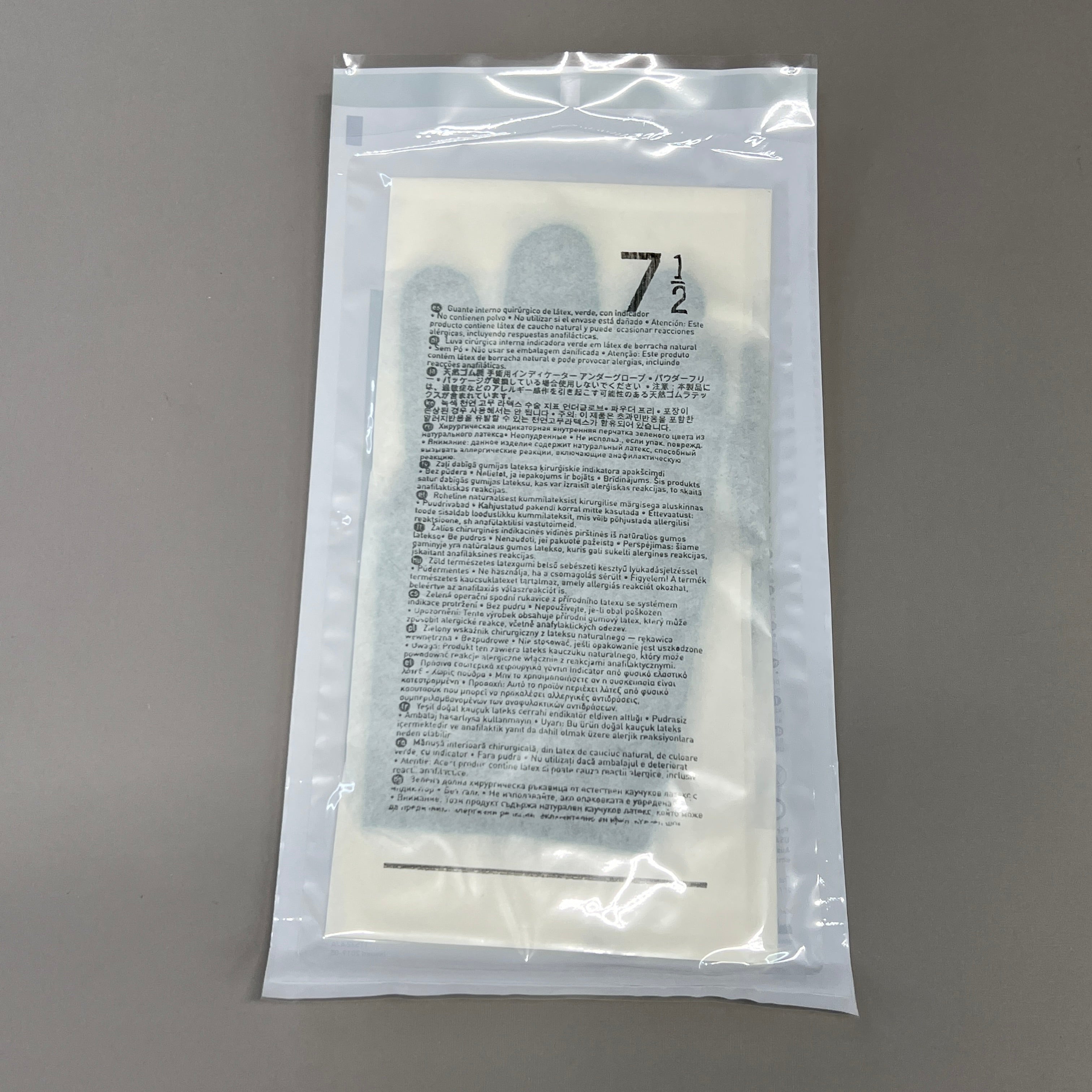 MOLNLYCKE Biogel M Latex Surgical Gloves Enhanced Grip SZ 7.5 Straw Yellow 50 Pairs 30575 (New)