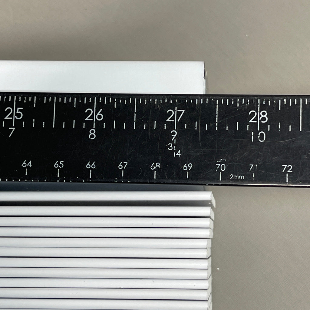 2-PACK! ILM 2" Faux Wood Blinds 28" W (27.5" actual) x 60" L White (New)
