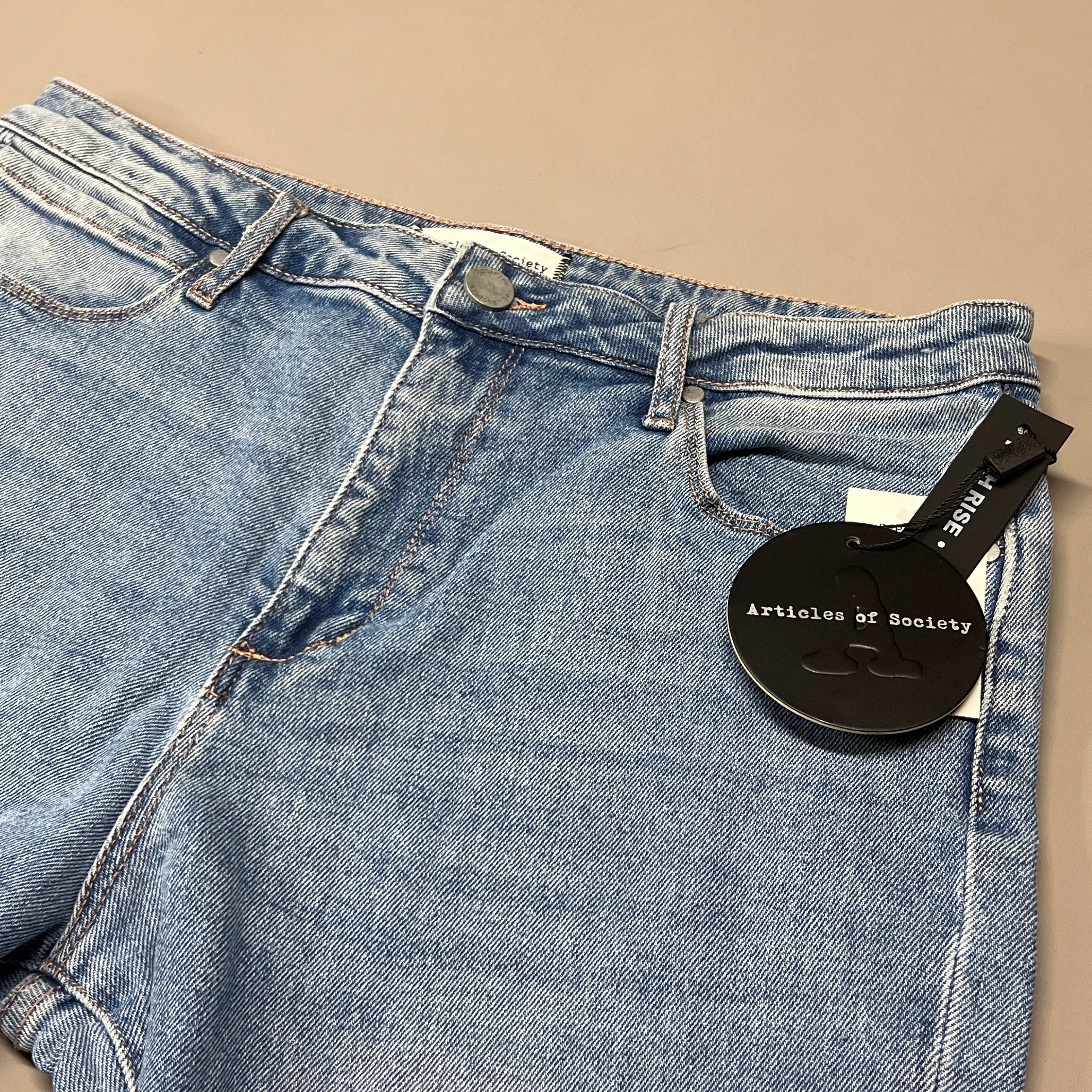 ARTICLES OF SOCIETY Orchidland Ripped Denim Jeans Women's Sz 29 Blue 4009TQ3-717 (New)