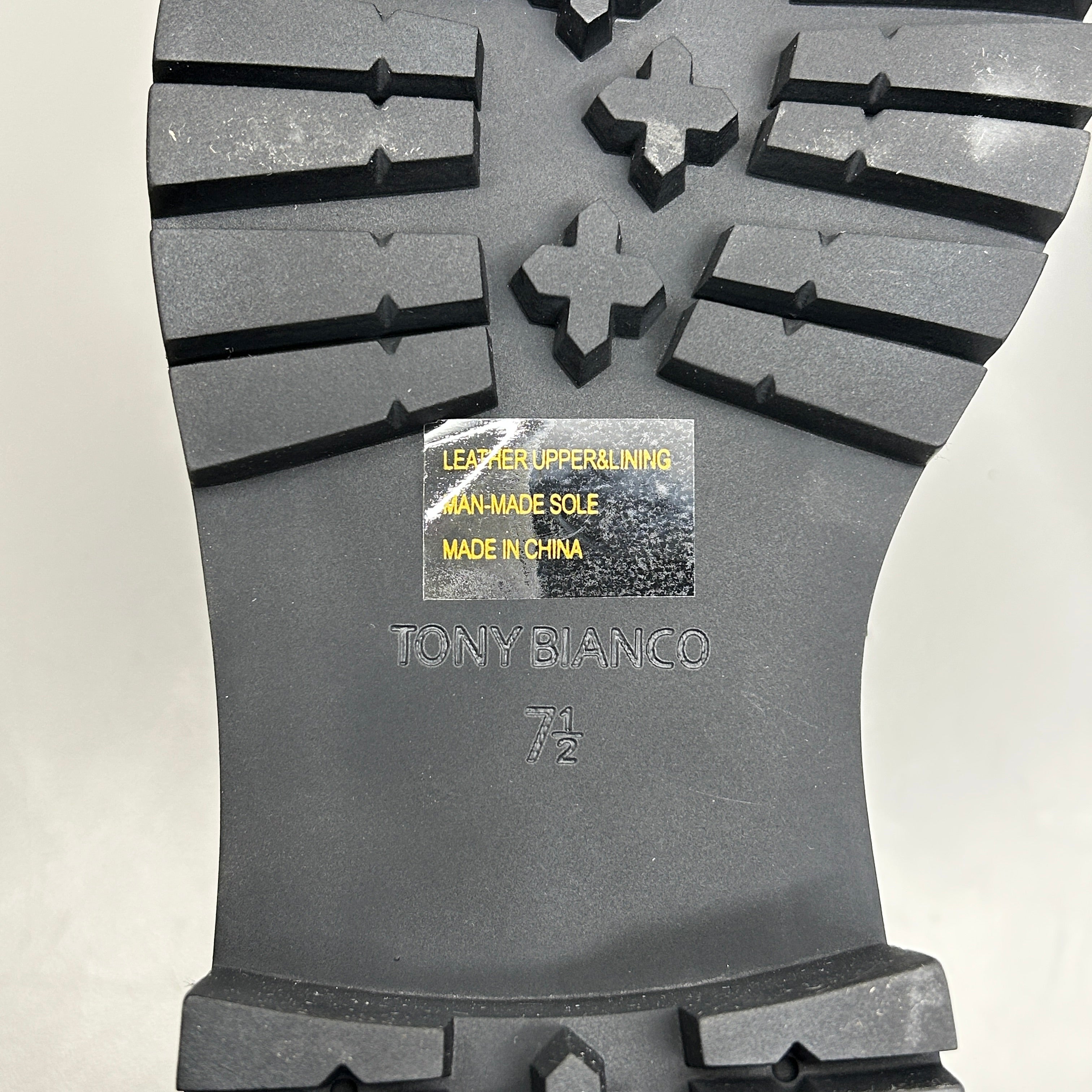 TONY BIANCO Wiz Black Hi Shine Casual Shoes Women's Sz 7.5 (New)